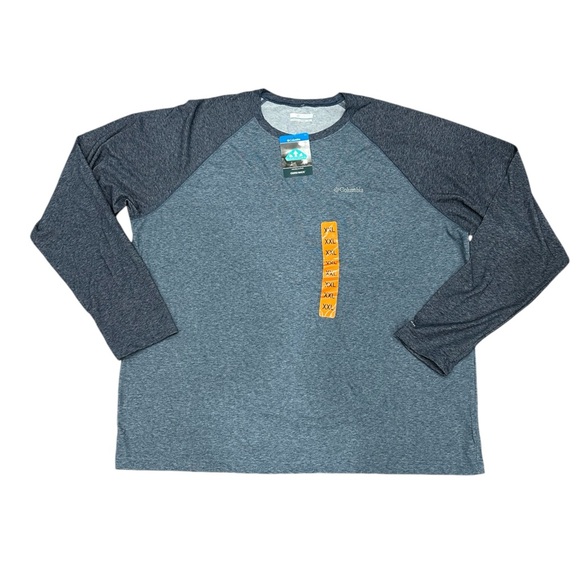 Men’s Columbia XXL 2X Crewneck Shirt T-Shirt Navy Blue Long Sleeve Omni-Wick NWT - Picture 3 of 9